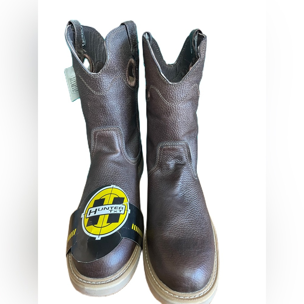 HUNTER TXT Oil Resistant Mens Work Round Toe Boots